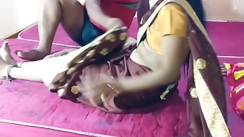 Indian slim mumbai aunty fucked  by her step brother