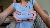 He ripped my T-shirt to shreds to suck my tits